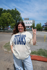 Vintage Titans Football Oversized TShirt